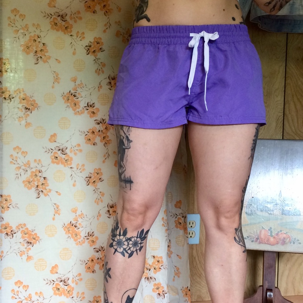 Purple shorts